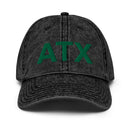Black and Green ATX Austin City Code Faded Dad Hat