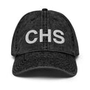 CHS Charleston SC Airport Code Faded Dad Hat