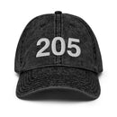 205 Alabama Area Code Faded Dad Hat