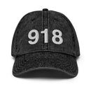 918 Tulsa Area Code Faded Dad Hat