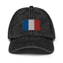 France Flag Faded Dad Hat