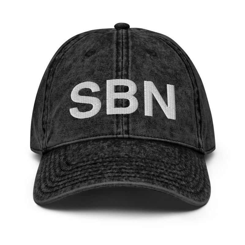 SBN South Bend Airport Code Faded Dad Hat