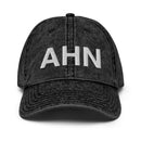 AHN Athens GA Airport Code Faded Dad Hat