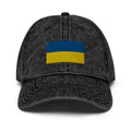 Flag of Ukraine Faded Dad Hat.