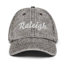 Script Raleigh NC Washed Out Dad Hat