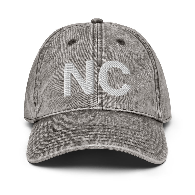 North Carolina NC Washed Out Dad hat