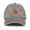 Orange Texas Faded Dad Hat