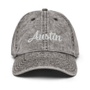 Script Austin TX Faded Dad Hat