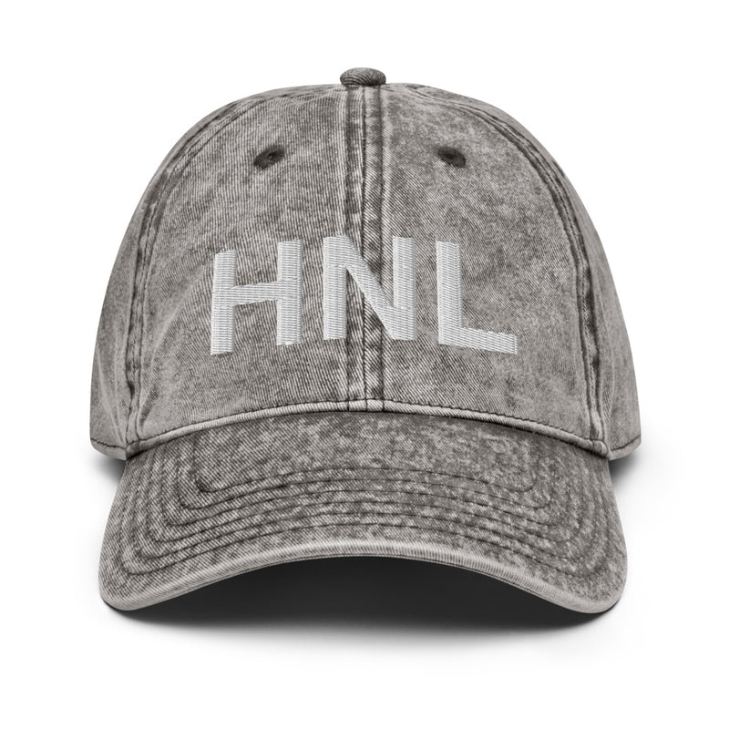 HNL Honolulu Airport Code Faded Dad Hat