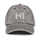 Hawaii HI Faded Dad Hat