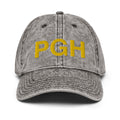 PGH Black & Gold Pittsburgh Faded Dad Hat