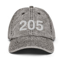 205 Alabama Area Code Faded Dad Hat