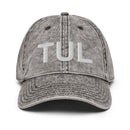 TUL Tulsa Airport Code Faded Dad Hat