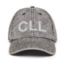 CLL College Station Airport Code Faded Dad Hat