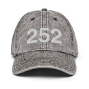 252 Outer Banks NC Area Code Faded Dad Hat