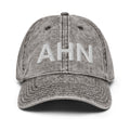 AHN Athens GA Airport Code Faded Dad Hat
