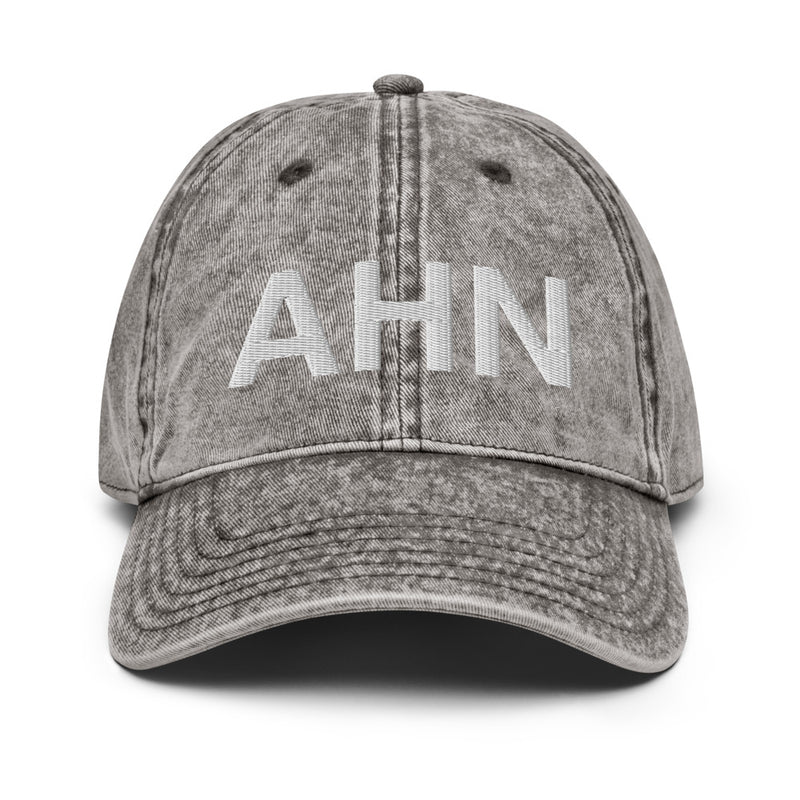 AHN Athens GA Airport Code Faded Dad Hat