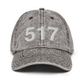 517 Lansing MI Area Code Faded Dad Hat