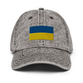 Flag of Ukraine Faded Dad Hat.