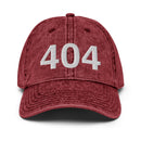 404 Atlanta Area Code Faded Dad Hat