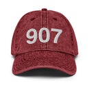 907 Alaska Area Code Faded Dad Hat