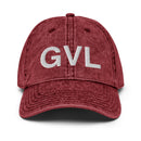 GVL Greenville SC Airport Code Faded Dad Hat
