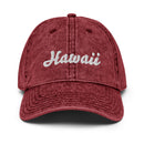 Cursive Hawaii Faded Dad Hat
