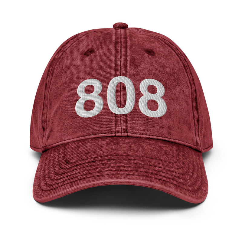 808 Honolulu Area Code Faded Dad Hat