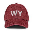 Wyoming WY Faded Dad Hat