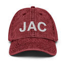 JAC Jackson Hole Airport Code Faded Dad Hat
