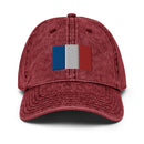 France Flag Faded Dad Hat