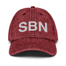 SBN South Bend Airport Code Faded Dad Hat