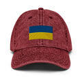Flag of Ukraine Faded Dad Hat.