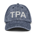 TPA Tampa Bay Airport Code Faded Dad Hat