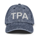TPA Tampa Bay Airport Code Faded Dad Hat