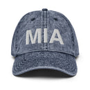 MIA Miami FL Airport Code Faded Dad Hat