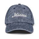 Script Miami FL Faded Dad Hat