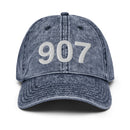 907 Alaska Area Code Faded Dad Hat
