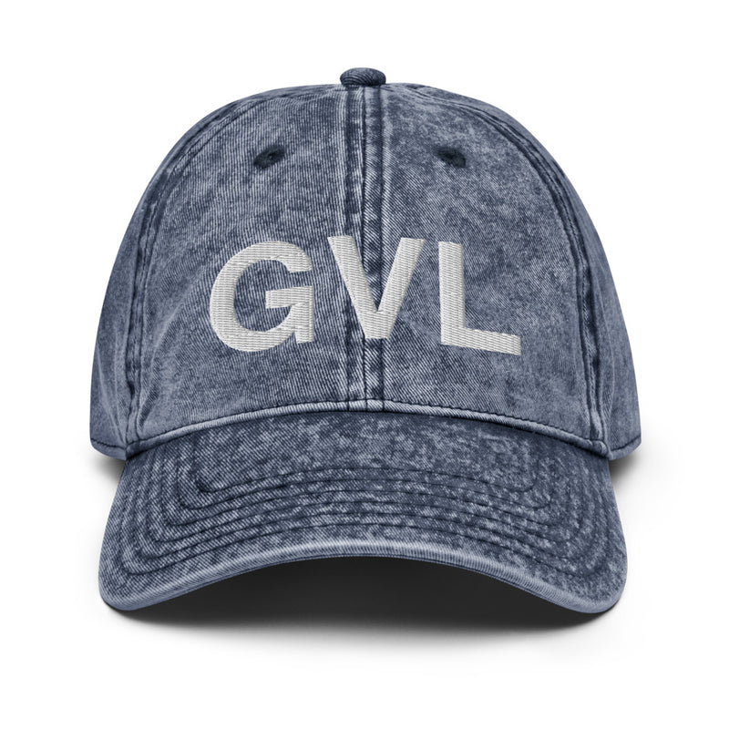 GVL Greenville SC Airport Code Faded Dad Hat