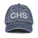 CHS Charleston SC Airport Code Faded Dad Hat