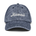Cursive Hawaii Faded Dad Hat