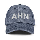 AHN Athens GA Airport Code Faded Dad Hat