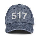 517 Lansing MI Area Code Faded Dad Hat