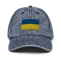 Flag of Ukraine Faded Dad Hat.