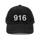 916 Sacramento Area Code Corduroy Hat