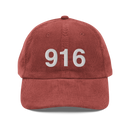 916 Sacramento Area Code Corduroy Hat