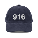 916 Sacramento Area Code Corduroy Hat
