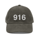 916 Sacramento Area Code Corduroy Hat