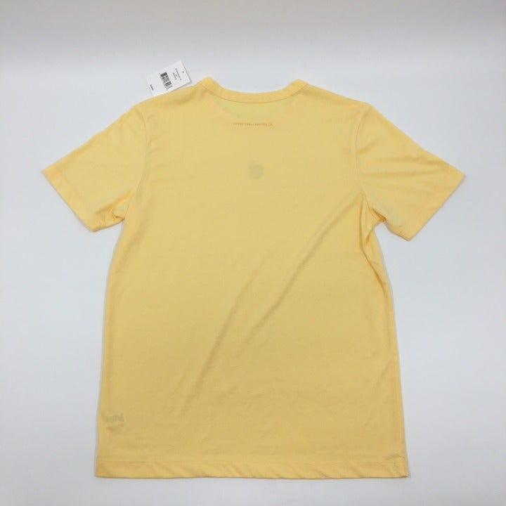 Yellow Tonal Apple Logo T-shirt Size S