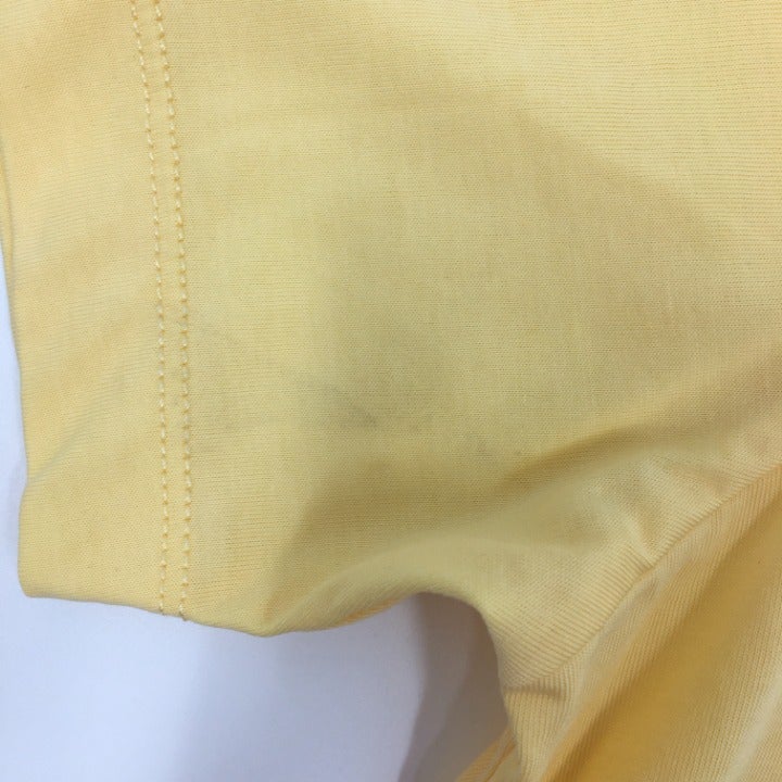 Yellow Tonal Apple Logo T-shirt Size S